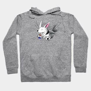 Rabbit Shark Coffee Break Hoodie